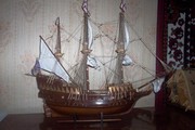 модель судна ручной работы Golden Hind