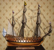модель парусника 18 века флагмана Петра Великого Ингерманланд